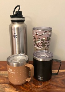 lot 428C image: Four Insulated Cups by Weto, Stanley, Takeya and Swig