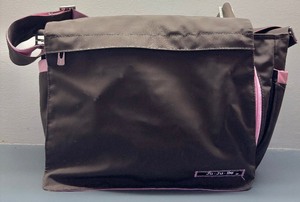lot 494 image: Ju-Ju-Be Brown and Pastel Pink Diaper Bag
