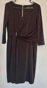 lot 387 image: Beautiful Black Dress with Back Gold Zipper by Ivanka Trump
