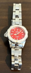 lot 26B image: Invicta Pro Diver Red Steel Watch