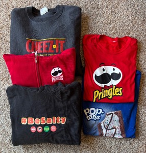 lot 147 image: Pringles, Cheez-It and More Sweatshirts and T-Shirts