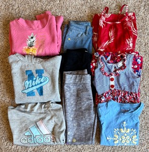 lot 149 image: Girls Dresses, Leggings, Shirt and Sweatshirts by Patalona, Cat & Jack, Disney and More