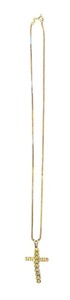 lot 199K image: 14K Gold Chain with Cross Pendant