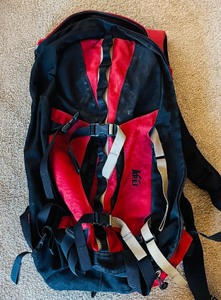 lot 252 image: REI Red and Black Climbing Backpack