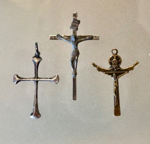 lot 25C image: Three Vintage Cross Pendants