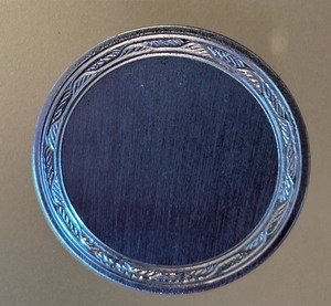 lot 60C image: Vintage Circular Sterling Silver Brooch