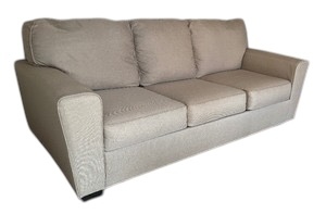lot 10 image: Neutral Upholstered Sofa