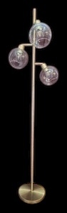 lot 36 image: Triple Globe Floor Lamp