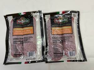 lot 250 image: F. 2x12oz Margherita Uncured Genoa Salami