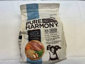 lot 129 image: L. 3x 3.5lb Pure Harmony Dog Food-Chicken, Barley & Pea