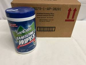 lot 332 image: P. 6x 125ct Sanidate Sanitizing Wipes