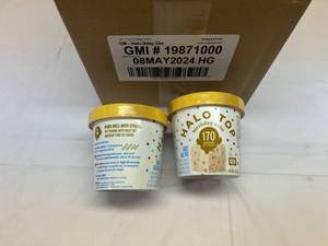 lot 285 image: KK. 12x 1.76oz Halo Birthday Cake Cups