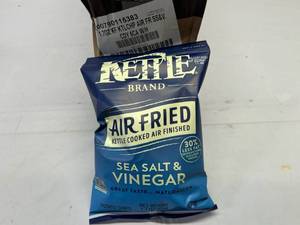 lot 274 image: S. 6x 1.7oz Kettle Air Fried Sea Salt & Vinegar Potato Chips