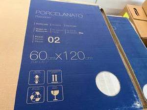lot 6 image: 3 Boxes of 2-24x48 Elan Ribbon White Porcelanato