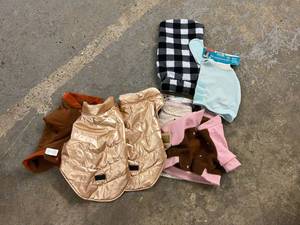 lot 3 image: Variety Of Pet Sweaters & Jackets