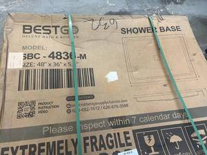 lot 17 image: 48 Shower Base- Best Go White