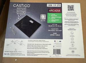 lot 18 image: 48 Castigo Solid Composite Stone- Arcadia Black Onyx