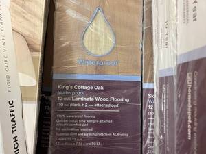 lot 24 image: 3 Boxes of Laminate Flooring Kings Cottage Oak 15.95sq. FtCase