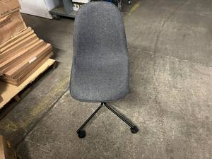 lot 41 image: Threshold Copley Office Chair-Dark Gray Linen