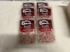 lot 48 image: 6x 4oz Diced Pacetta-Bellentani