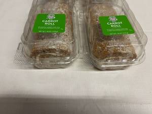 lot 55 image: 4x 18oz Carrot Roll wButtercream Filling-The Fathers Table