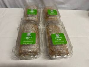 lot 57 image: 4x 18oz Carrot Roll wButtercream Filling-The Fathers Table