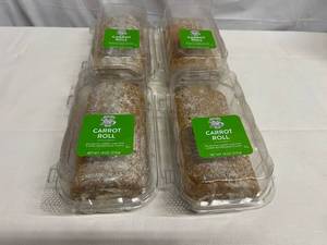 lot 59 image: 4x 18oz Carrot Roll wButtercream Filling-The Fathers Table
