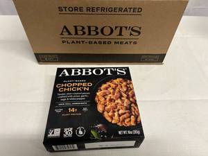 lot 69 image: 6x 10oz Abbots Chopped ChickN-Plant Based