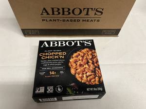 lot 71 image: 6x 10oz Abbots Chopped ChickN-Plant Based