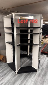 lot 102 image: Octagon folding bookshelves