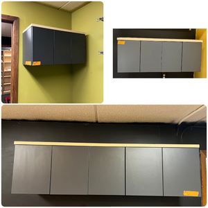 lot 61 image: (3) Artopex Plus wall-mounted black cabinets