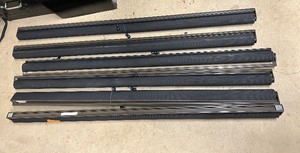lot 64 image: (6) Signature Series Black window roller shades. 59 x 87 