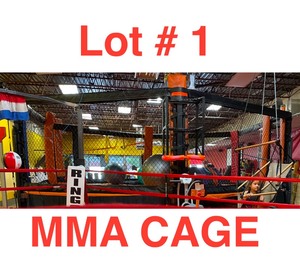 lot 1 image: 25 MMA Hexagon Fighting Cage with Pro Series Power Lift System