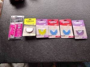 lot 140 image: (5) Sisu Aero Mouth Guards  (1) Pepper Gel