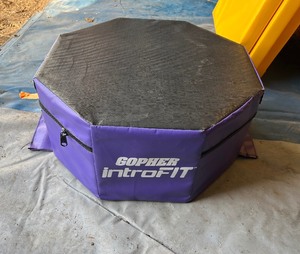 lot 15A image: Purple Gopher introFit plyometric box 22 x 22 x 10 H