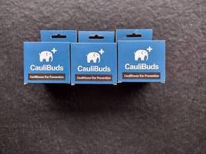 lot 158 image: (3) CauliBuds silicone-encased magnets for prevention and treatment of cauliflower ear.