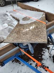 lot 160 image: Granite Countertop.  Bring help to move.