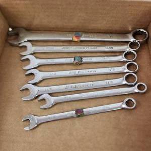 Lot Of Six Pro Series ACE Hardware Wrenches Standard And John Deer Metric Wrench Great Condition