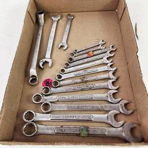 Large Lot Of Craftsman Metric Wrenches Great Condition