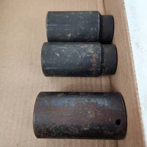 Lot Of Three Large Sockets Metric Great Condition