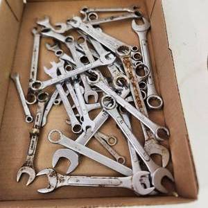 Large Lot Of Miscellaneous Metric Wrenches Good Condition