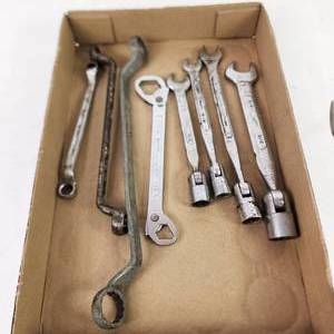Lot Of Eight Miscellaneous Wrenches Great Condition