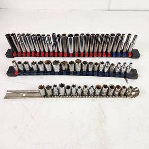 Large lot of 14 Drive Sockets