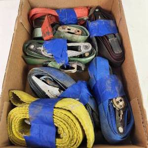 Large Lot Of Ratchet Straps Good Condition