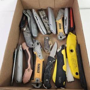 Large Lot Of Box Cutters Good Condition