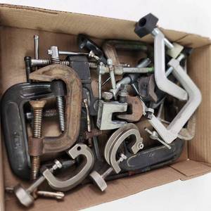Large Lot Of C-Clamps Multiple Sizes Great Condition