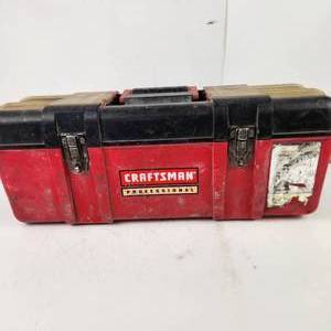 Craftsman Professional RedBlack Tool Box Inner Tray Top Compartments Good Condition