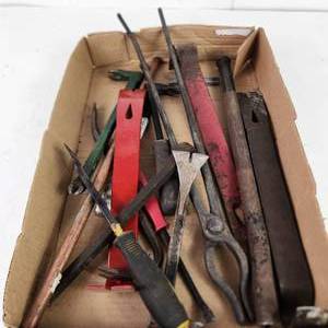 Lot Of Miscellaneous Tools Pry Bars And More Good Condition