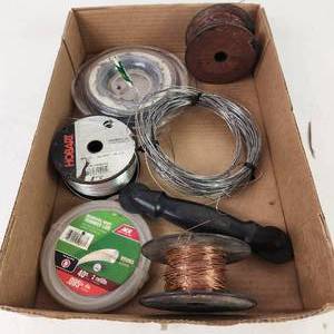 Lot Of Miscellaneous Spools Of Wire Good Condition