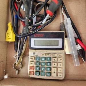 Lot Of Miscellaneous Tools Calculator And More Good Condition